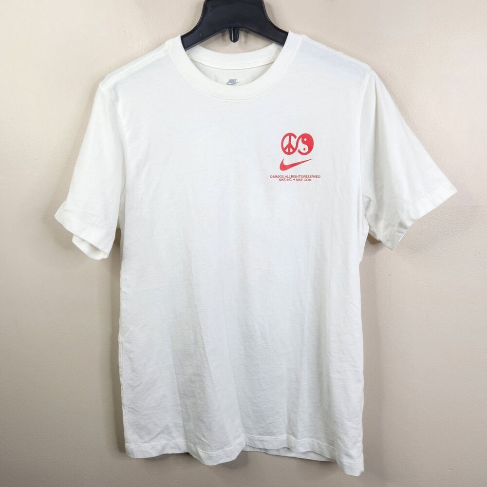 Nike The Nike Tee Mens Heat Wave LBR FS Peace Sign Yin Yang Crew Necks  Tee M